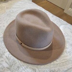 Banana Republic Wool Felt Fedora Beige Taupe S/M